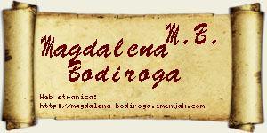 Magdalena Bodiroga vizit kartica